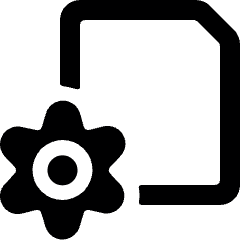 Common File Settings Icon from Ultimate Bold Set