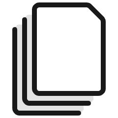 Common File Stack Icon from Ultimate Colors Set