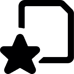 Common File Star Icon from Ultimate Bold Set