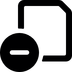 Common File Subtract Icon from Ultimate Bold Set