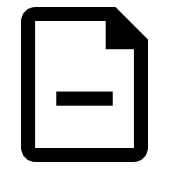 Common File Subtract Remove Icon from Nova Line Set