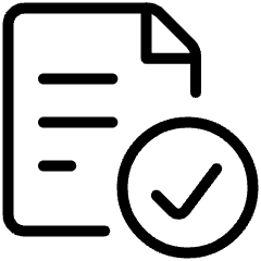 Common File Text Check Icon from Ultimate Light Set