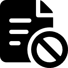 Common File Text Disable Icon from Ultimate Bold Set