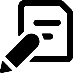 Common File Text Edit Icon from Ultimate Bold Set