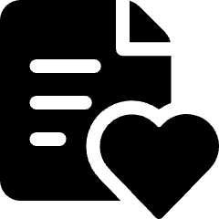Common File Text Heart Icon from Ultimate Bold Set