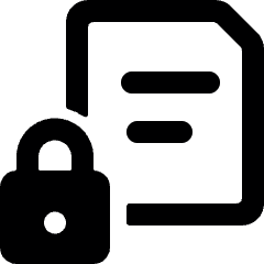 Common File Text Lock Icon from Ultimate Bold Set