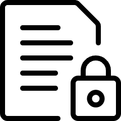 Common File Text Lock Icon from Ultimate Light Set