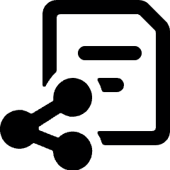 Common File Text Share Icon from Ultimate Bold Set
