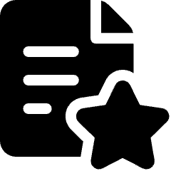 Common File Text Star Icon from Ultimate Bold Set