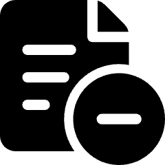 Common File Text Subtract Icon from Ultimate Bold Set