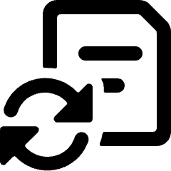 Common File Text Sync Icon from Ultimate Bold Set