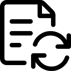 Common File Text Sync Icon from Ultimate Regular Set