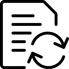Common File Text Sync Icon from Ultimate Light Set