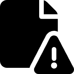Common File Text Warning Icon from Ultimate Bold Set