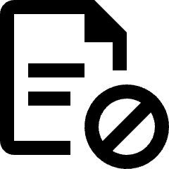 Text Document Restrict Icon from Nova Line Set