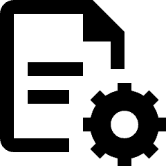 Text Document Setting Icon from Nova Line Set