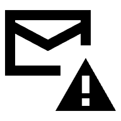 Alert Email Alt Icon from Sharp Line - Material Pro Set