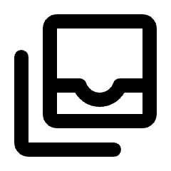 All Inbox Icon from Rounded Line - Streamline Material Set