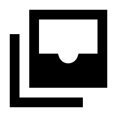 All Inbox Fill Icon from Sharp Fill - Streamline Material Set