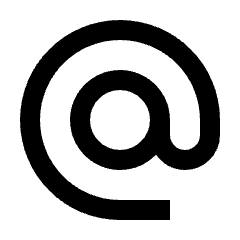 Alternate Email Fill Icon from Sharp Fill - Streamline Material Set