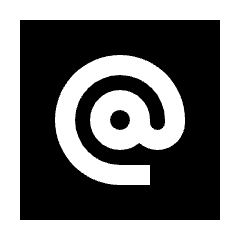 Alternate Email Square Fill Icon from Sharp Fill - Streamline Material Set