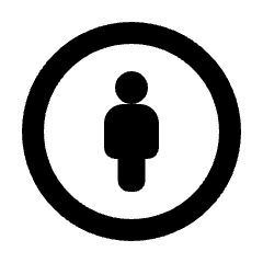 Attribution Icon from Rounded Line - Streamline Material Set