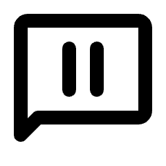 Auto Read Pause Icon from Rounded Line - Material Pro Set