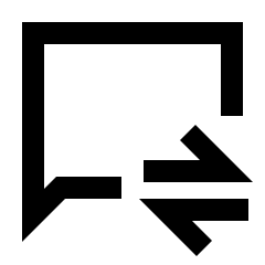 Business Messages Icon from Sharp Line - Material Pro Set