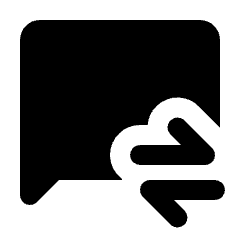 Business Messages Fill Icon from Rounded Fill - Streamline Material Set