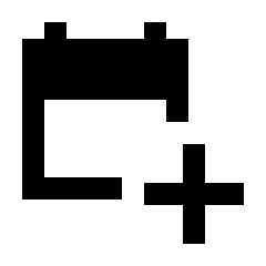 Calendar Add On Fill Icon from Sharp Fill - Streamline Material Set