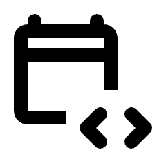 Calendar Apps Script Icon from Rounded Line - Material Pro Set