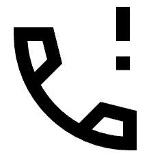 Call Alert Icon from Sharp Line - Streamline Material Set