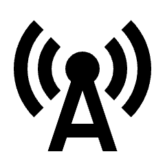 Cell Tower Fill Icon from Sharp Fill - Streamline Material Set