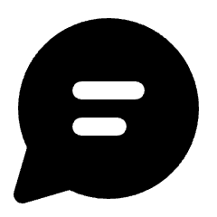 Chat Alt Fill Icon from Rounded Fill - Streamline Material Set