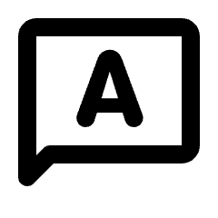 Chat Answer Icon from Rounded Line - Streamline Material Set