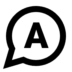 Chat Answer Alt Icon from Sharp Line - Material Pro Set