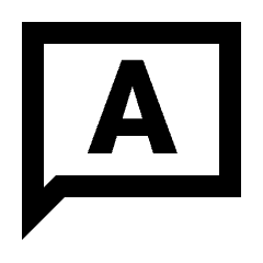 Chat Answer Icon from Sharp Line - Material Pro Set