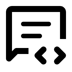 Chat Apps Script Icon from Rounded Line - Material Pro Set