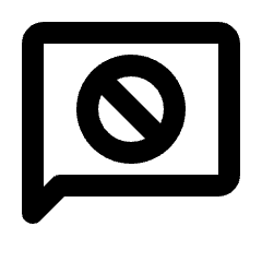 Chat Block Icon from Rounded Line - Streamline Material Set