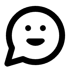 Chat Emoji Alt Icon from Rounded Line - Streamline Material Set
