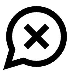 Chat Error Alt Icon from Outlined Line - Streamline Material Set