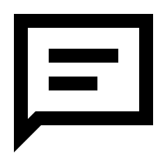 Chat Icon from Sharp Line - Material Pro Set