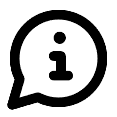 Chat Info Alt Icon from Rounded Line - Streamline Material Set