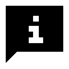 Chat Info Fill Icon from Sharp Fill - Streamline Material Set