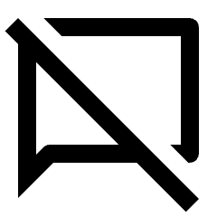 Chat Off Icon from Outlined Line - Streamline Material Set