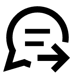 Chat Paste Go Alt Icon from Sharp Line - Streamline Material Set