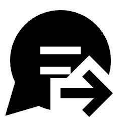 Chat Paste Go Alt Fill Icon from Sharp Fill - Streamline Material Set