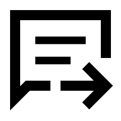 Chat Paste Go Icon from Sharp Line - Streamline Material Set