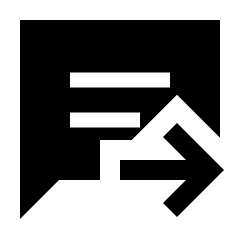 Chat Paste Go Fill Icon from Sharp Fill - Streamline Material Set