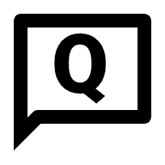 Chat Question Icon from Outlined Line - Streamline Material Set